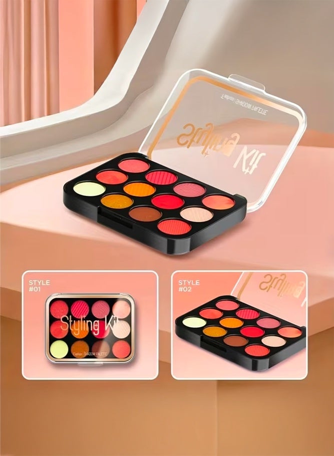 SHABILI 10 PCS Kids Pretend Makeup Kit for Girls, Beauty Playset with Eyeshadow Palette Lipstick Lip Gloss Blush Brushes and Carry Case for Creative Role Play, Fake Play Cosmetics Toy for Kids Age 3 Years+ Birthday Gift (Brown) - Image 5